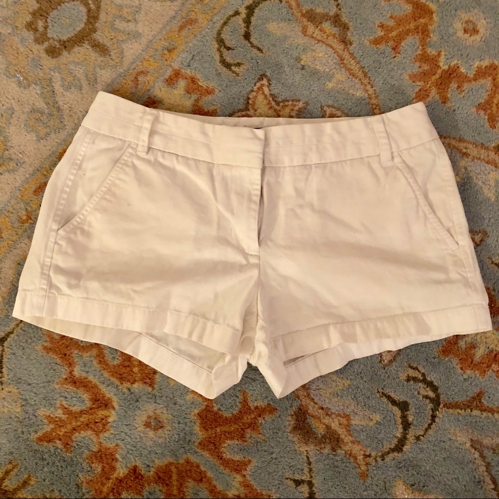 J Crew white chinos size 8, 3 inch